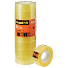 NASTRO ADESIVO SCOTCH® 508 15 MM X 33 M TRASPARENTE TORRE DA 10 ROTOLI 508-1533S