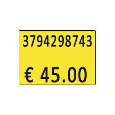 ETICHETTE PER PREZZATRICE PRINTEX F.TO 26X19 MM GIALLO REMOVIBILI CONF 10 ROTOLI DA 600 ETICH. - B10/2619/FRG