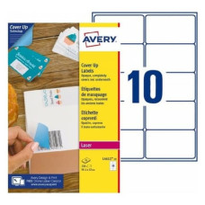 ETICHETTE BIANCHE COPRENTI AVERY BLOCKOUT™ 99,1X57 MM - 10 ET/FOGLIO - STAMPANTI LASER - CONF. 25 FF - L4612-25