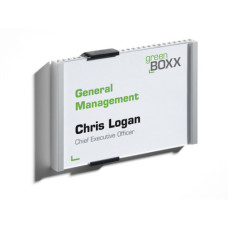 TARGHE DURABLE INFO SIGN IN ALLUMINIO/ACRILICO TRASPARENTE/ARGENTO METALLIZZATO CON INSERTO 149X105,5 MM (CODICE 480123)