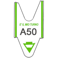 ROTOLO TAGLIANDI PER ELIMINACODE PRINTEX 2000 TAGLIANDI F.TO LETTERA + 2 CIFRE VERDE - CONF. 5 PEZZI - TR/ROLL/VER