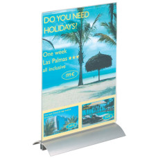 ESPOSITORE PORTASTAMPATI DA TAVOLO DURABLE PRESENTER A4 TRASPARENTE 858919