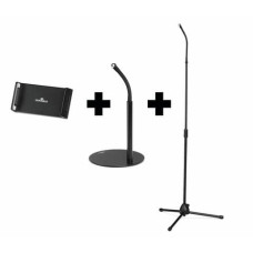 SUPPORTO PER TABLET E SMARTPHONE DURABLE TWIST COMBI REGOLABILE NERO COMBI 8943-01