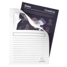 EXACOMPTA FOREVER CARTELLINE CON FINESTRA A4 CARTONCINO 120 GR CONF.100 PZ BIANCO