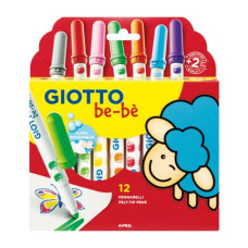 PENNARELLI COLORI ASSORTITI - CONF. 12 PEZZI GIOTTO BEBè ASSORTITI