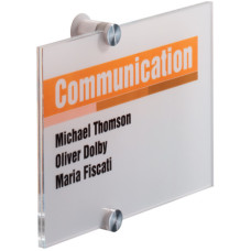 TARGA DURABLE CRYSTAL SIGN - ACRILICO TRASPARENTE 210X148 MM TARGA DURABLE CRYSTAL SIGN - ACRILICO TRASPARENTE 210X148 MM