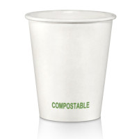 Bicchieri Dopla Green in carta compostabile - 100 ml bianco - conf. da 50 pezzi