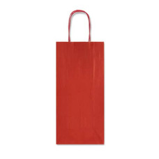 SACCHETTI DA REGALO  CARTA KRAFT PORTABOTTIGLIA 14*9*40 CONF.25 ROSSO