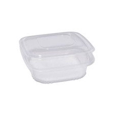 CONTENITORI IN PP QUADRATI CON COPERCHIO INCERNIERATO CUKI PROFESSIONAL 185 MM X 185 MM X 52 MM - CONF. 50 PEZZI