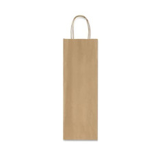 SACCHETTI DA REGALO  CARTA KRAFT PORTABOTTIGLIA 14*9*40 CONF.25 AVANA
