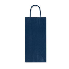 SACCHETTI DA REGALO  CARTA KRAFT PORTABOTTIGLIA 14*9*40 CONF.25 BLU
