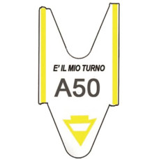 ROTOLO TAGLIANDI PER ELIMINACODE PRINTEX 2000 TAGLIANDI F.TO LETTERA + 2 CIFRE GIALLO - CONF. 5 PEZZI - TR/ROLL/GIA