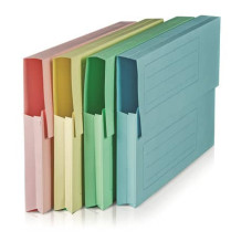 CARTELLA A SOFFIETTO BREFIOCART CANGURO IN CELLULOSA 25X32 CM AZZURRO CONF. DA 50 PEZZI - 0205507.AZ
