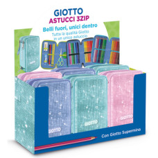 ESPOSITORE 6 ASTUCCI 3 ZIP GIOTTO SUPER CRYSTAL COLLEZIONE SUPERMINA FANTASIE ASSORTITE - F964300