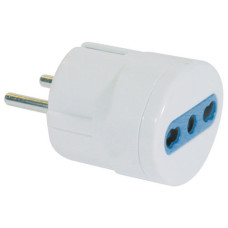 ADATTATORE DI RETE BIANCO SPINA FRANCESE/TEDESCA MKC 2P+T 16A 492518363