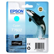 CARTUCCIA PER STAMPANTI INKJET T7602 EPSON CIANO  C13T76024010