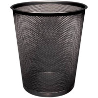 Cestino in metallo 19 litri h 34,5 cm x diametro 29,5 cm nero kf00871