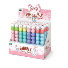 ESPOSITORE DA BANCO 24 PENNE CON CAPPUCCIO LEBEZ BUNNY SILICON 4 COLORI ASSORTITI - 81904 ESPOSITORE DA BANCO 24 PENNE CON CAPPUCCIO LEBEZ BUNNY SILICON 4 COLORI ASSORTITI - 81904