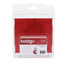 TESSERE FINI IN PVC PER STAMPANTE BADGY 0,50 MM IN CONFEZIONE DA 100 TESSERE - CBGC0020W