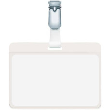PORTANOMI CON CLIP DURABLE TASCA APERTA TRASPARENTE INSERTO 60X90MM CONF. 25 PZ