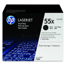 TONER ALTA CAPACITA 55X HP NERO  CONF. 2 - CE255XD