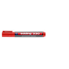 MARCATORE PERMANENTE EDDING 330 PUNTA SCALPELLO 1-5 MM ROSSO 4-330002