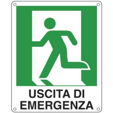 CARTELLO DI SICUREZZA 25X31 CM - CARTELLI SEGNALATORI USCITA DI EMERGENZA SINISTRA E20105X CARTELLO DI SICUREZZA 25X31 CM - CARTELLI SEGNALATORI USCITA DI EMERGENZA SINISTRA E20105X