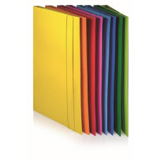 CARTELLA 3 LEMBI CON ELASTICO 25X35 CM GIALLO