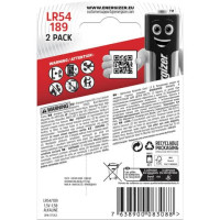 Batterie alcaline a bottone Energizer lr54/189 conf. da 2