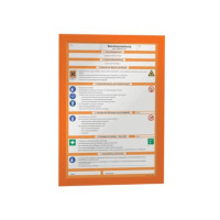 Cornici con pannello magnetico DURABLE duraframe® a4 arancio 236x323mm conf. 2 pz
