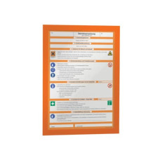 CORNICI CON PANNELLO MAGNETICO DURABLE DURAFRAME® A4 ARANCIO 236X323MM CONF. 2 PZ