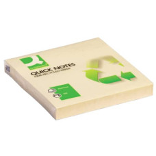FOGLIETTI RIPOSIZIONABILI MATERIALE RICICLATO 65 G/M² GIALLO 76X76 MM  12 BLOCC. DA 100 FF
