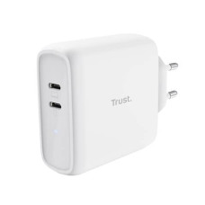 ALIMENTATORE 2 PORTE USB-C 65W TRUST MAXO COLORE BIANCO - 25381