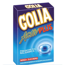 CARAMELLE GOLIA ASTUCCIO BLU. SENZA ZUCCHERO. PERFETTI ACTIVE PLUS 01-0304
