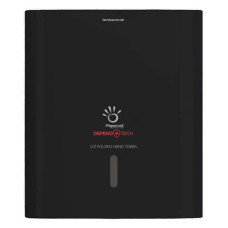 DISPENSER ANTIBATTERICO CON ADATTATORE PAPERNET DEFEND TECH PER ASCIUGAMANI PIEGATI A C E Z  NERO - 33,6X30X14,5 CM