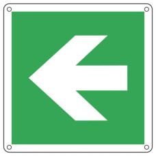 CARTELLO DEMERGENZA 12X12 CM CARTELLI SEGNALATORI FRECCIA DESTRA/SINISTRA E15104K