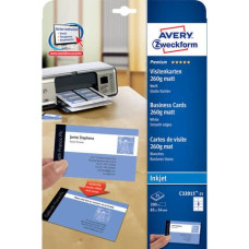 BIGLIETTI DA VISITA PERSONALIZZABILI AVERY QUICK&CLEAN™ 85X54 MM 8/FOGLIO PATINATI PER INKJET - CF 25 FF C32015-25