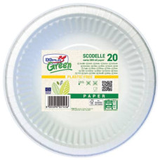 SCODELLE DOPLA GREEN IN CARTA FIBRA VERGINE DA 380 ML - Ø 190 MM BIANCHE - CONFEZIONE DA 20 PEZZI - CODICE 8158 SCODELLE DOPLA GREEN IN CARTA FIBRA VERGINE DA 380 ML - Ø 190 MM BIANCHE - CONFEZIONE DA 20 PEZZI - CODICE 8158