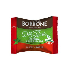 CAPSULE COMPATIBILI E COMPOSTABILI DON CARLO CAFFE BORBONE QUALITà ROSSA CONF. 100 PEZZI - AMCOMPOSTABRED100N