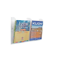 VASCHETTE DA PARETE ICE TECNOSTYL A4 IN POLISTIROLO TRASPARENTE 26X9X33 CM CONFEZIONE DA 2 PEZZI - IC001 VASCHETTE DA PARETE ICE TECNOSTYL A4 IN POLISTIROLO TRASPARENTE 26X9X33 CM CONFEZIONE DA 2 PEZZI - IC001