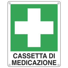 CARTELLO DEMERGENZA 16X21 CM - CARTELLI SEGNALATORI CASSETTA DI MEDICAZIONI E20113W
