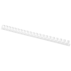 SPIRALI IN IN PLASTICA PER RILEGATURA 18 MM - COLORE BIANCO - CONF. 50 PEZZI - KF32115