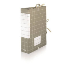 FALDONI CON LACCI RIVETTATI BREFIOCART CENTRO CLASS RESISTO 25X35 CM DORSO 8 CM GRIGIO CONF. 10 PZ - RES0201-8