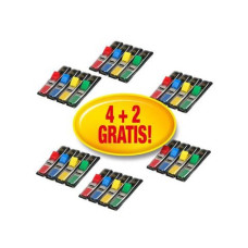 POST-IT® INDEX MINI CON DISPENSER ROSSO,VERDE, BLU, GIALLO VALUE PACK 4+2 - 683- 4+2