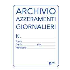 CARTELLINA REGISTRO AZZERAMENTI GIORNALIERI 31X24,5 CM O.C.L. 13 FOGLI - 1206 CARTELLINA REGISTRO AZZERAMENTI GIORNALIERI 31X24,5 CM O.C.L. 13 FOGLI - 1206
