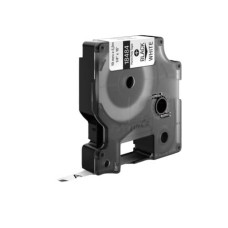 NASTRO IN POLIESTERE PER ETICHETTATRICE RHINO - COLORE NERO/BIANCO DYMO 19 MM X 5,5 MT - 18484