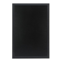 Lavagna da parete nera securit® con pennarello a gesso liquido bianco incluso - 40x60 cm