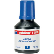 INCHIOSTRO PERMANENTE PER RICARICA EDDING T 25 BLU - 30 ML 4-T25003