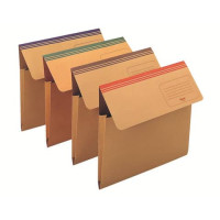 Cartelline a busta King Mec dixie mec con soffietto da 4 cm assortiti - 33,7x26,2 cm conf. da 20 pezzi