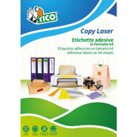 Etichette bianco lucido tico press glossy 61x36 mm - 21 etichette per foglio - conf. da 100 fogli